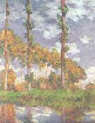 Claude Monet Poplars at Giverny oil on canvas